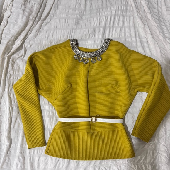 Kenneth Cole Tops - Kenneth Cole Mustard Yellow Sweater